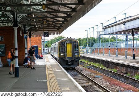 Salisbury, Uk - June 17, 2022: Salisbury Train Station In Salisbury In A Sunny Summer Day, Uk