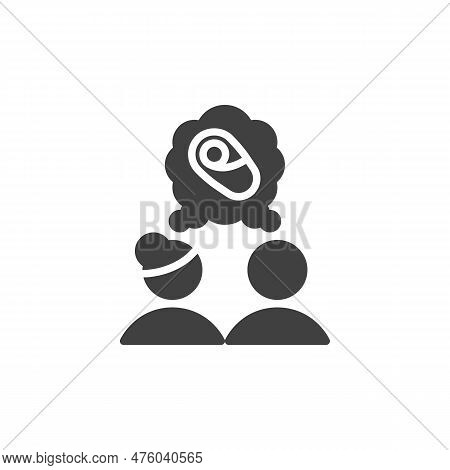 Childlessness Vector Icon. Pregnancy Planning Filled Flat Sign For Mobile Concept And Web Design. Co