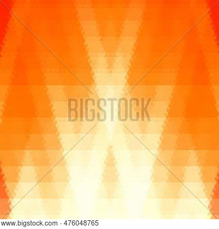 Orange Triangular Background. Vector Abstract Illustration. Eps 10