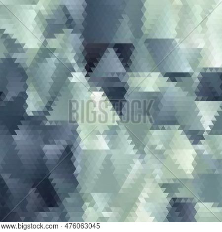 Abstract Grey Triangle Background, Low Poly 3d Illustration, Geometric Polygon Pattern