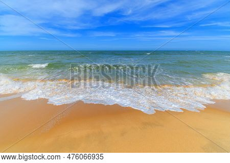 The Landscape Of A Brazilian Northeast Beach, Trancoso - Nativos Beach, Porto Seguro - Bahia State. 
