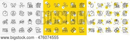Outline Chemical Hazard, Pin Marker And Food Delivery Line Icons Pack For Web With Sunscreen, Bitcoi