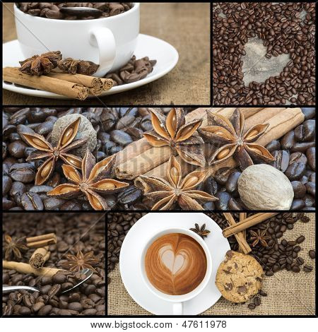 Collage Of Coffee Images