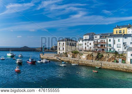 Tapia De Casariego, April 18, 2023. View Of The Village Of Tapia De Casariego, In Asturias, Spain.