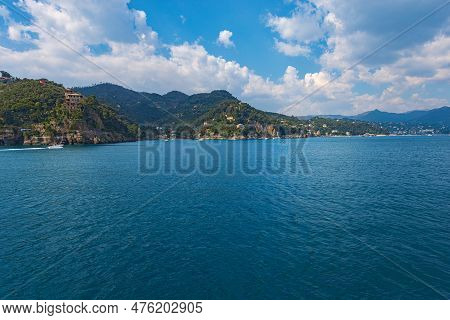 Coast Of The Famous Village Of Portofino, With The Bay Of Paraggi And Santa Margherita Ligure Town.l