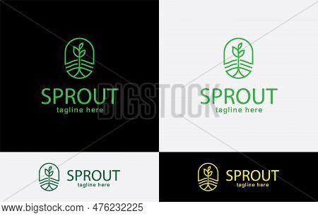 Sprout Creative Logo Design Vector Art Eps