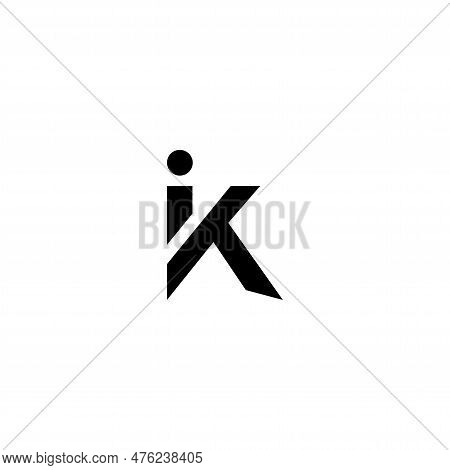 Initial Monogram Letter Ik Logo Design Vector. Ik Letter Logo Design With Modern Trendy.