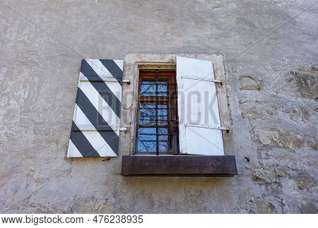 Window Of The Schattenburg Castle In Feldkirch
