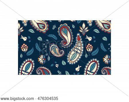 Cute Paisley Pattern Background For Design Elements