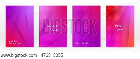 Minimal Poster. Pastel Soft. Rainbow Gradient Set. Graphic Color Background. Blurred Mesh Texture. V