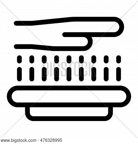 Palm Scanner Icon Outline Vector. Privacy Touch. Safety Key