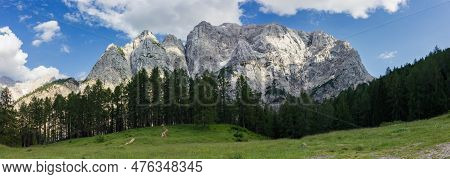 Views Of Slemenova Mountain Trail From Vrsic In Slovenia