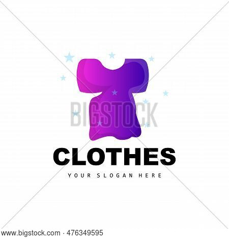 Clothing Logo, Simple Style Shirt Design, Clothing Store Vector, Fashion, Business Brand And Templat