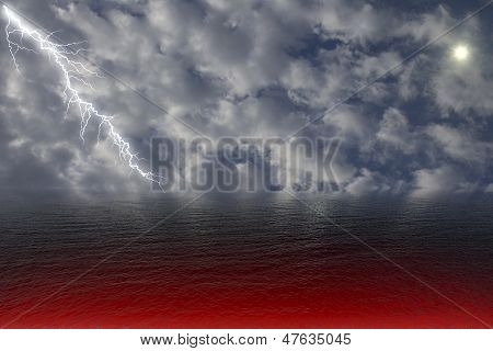 海空の水。