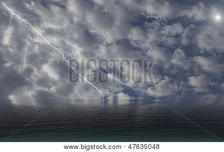 海空の水。