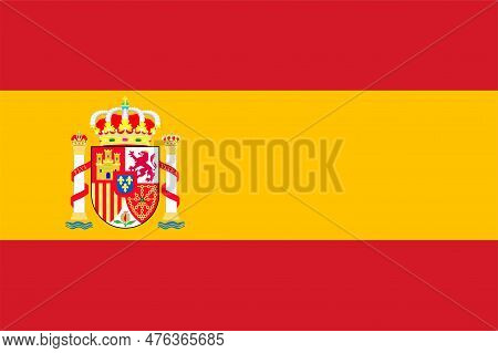 Vector Spain Flag. Spain Flag Illustration. Spain Flag Picture. Eps-10