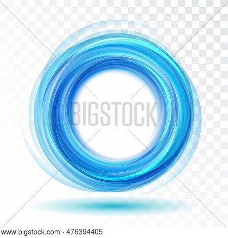 Abstract Vector Background Wavy Blue Circle. Circle Lines. Blue Circles. Abstract Circles Waves. Blu