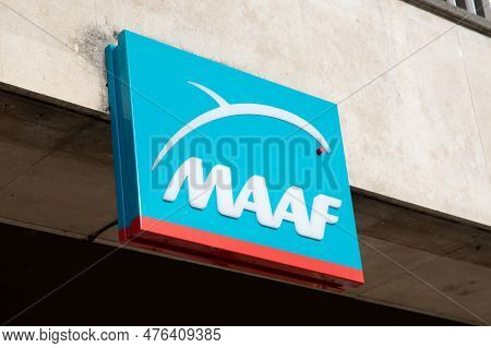 Bordeaux , Aquitaine  France - 05 09 2023 : Maaf Sign Office Text And Store Brand Facade Assurances 