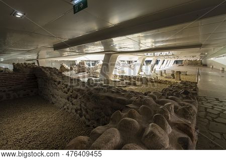Sofia, Bulgaria. May 2023. View Of The Archaeological Complex Of Ancient Serdika In The City Center