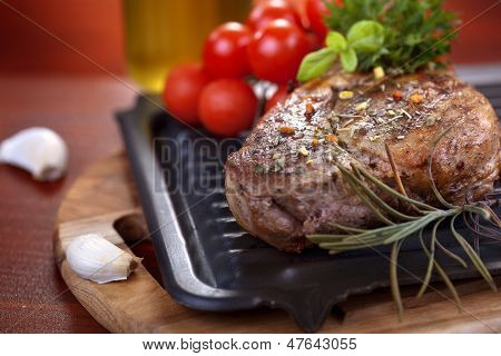 Grilled steak