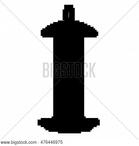 Outdoor Feeder Bird Game Pixel Art Retro Vector. Bit Outdoor Feeder Bird. Old Vintage Illustration