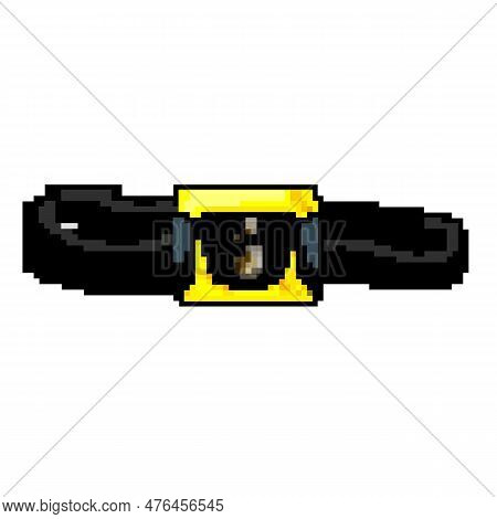 Flash Headlamp Flashlight Game Pixel Art Retro Vector. Bit Flash Headlamp Flashlight. Old Vintage Il