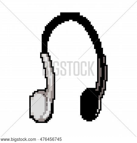 Audio Headphones Color Icon Vector. Audio Headphones Sign. Isolated Symbol Illustration
