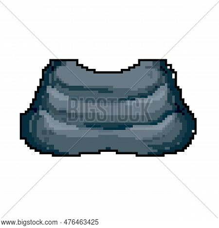 Office Seat Cushion Game Pixel Art Retro Vector. Bit Office Seat Cushion. Old Vintage Illustration