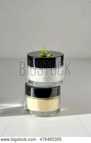 Two Closed Jars Of Enzime Face Scrub.