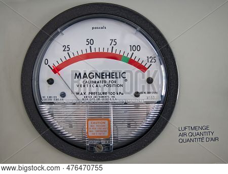 Bologna - Italy - June 18, 2022: Magnehelic Is A Product Line Of Pressure Gauges Manufactured By Dwy