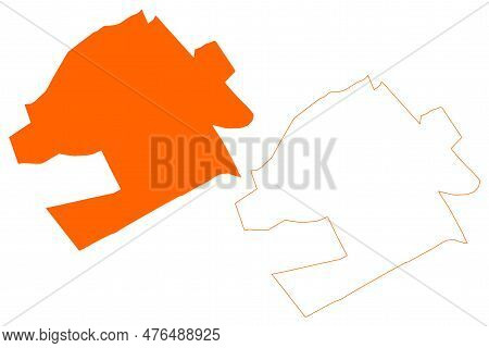 Oudewater Municipality (kingdom Of The Netherlands, Holland, Utrecht Province) Map Vector Illustrati