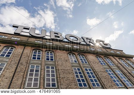 Tuborg Brewery Building In Copenhagen. Danish Brewing Company. Copenhagen, Denmark - May 18, 2023.
