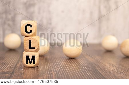 Business Acronym Clm As Career Limiting Move. Yellow Paint Line On The Road Against Asphalt Backgrou