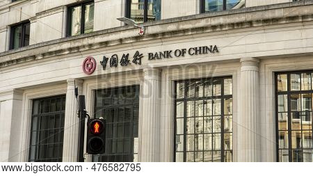 London, Uk - May, 7, 2023 : London Branch Of The Bank Of China. The Boc Is A Chinese State-owned Com