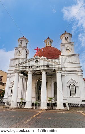 Blenduk Church Semarang, Indonesia. Landmark Building In Semarang City, Indonesia