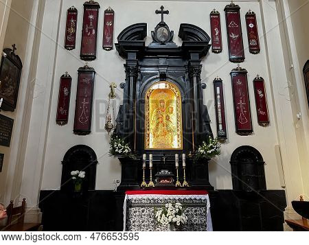 Czerna, Poland April 21, 2023: Image Of Our Lady Of The Scapular In The Monastery In Czerna, Poland.