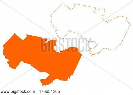 Utrechtse Heuvelrug Municipality (kingdom Of The Netherlands, Holland, Utrecht Province) Map Vector 
