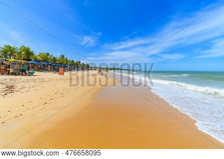 Brazilian Northeast Beach, Trancoso - Nativos Beach, Porto Seguro - Bahia State.tropical Brazilian B