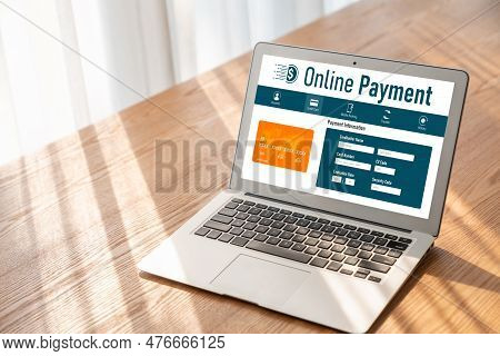 Online Payment Platform For Modish Money Transfer On The Internet Netowrk