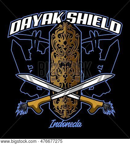 Dayak Culture Vector Template For Graphic Design Needs