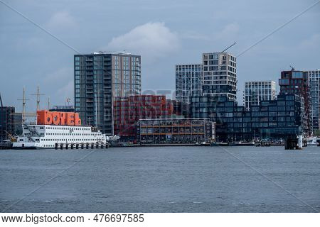 Amsterdam, The Netherlands - 8 September 2022: The Botel Was A River Cruiser, That Was Converted Int