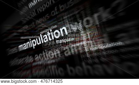 Manipulation Disinformation And Deep Fake News Headline Titles Media 3D Illustration