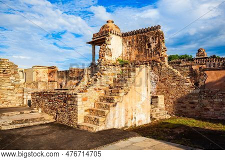 Kumbha Palace In Chittor Fort In Chittorgarh City, Rajasthan State Of India