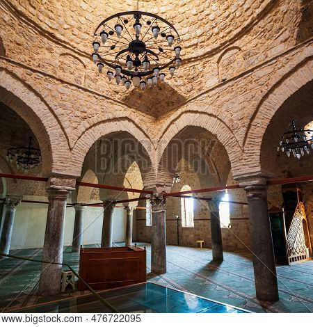 Antalya, Turkey - September 14, 2014: Alaaddin Mosque Interior In Antalya Old Town Or Kaleici In Tur