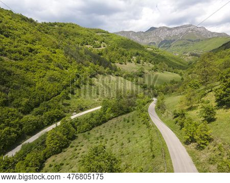 Aerial View Of Iskar River Gorge Near Village Of Ochindol, Bulgaria