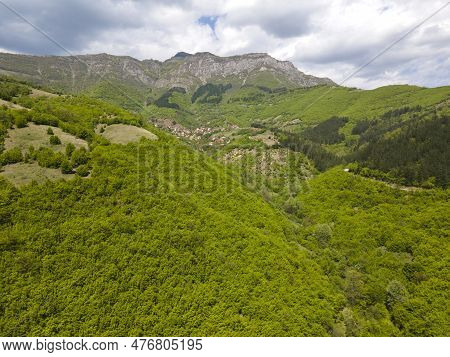 Aerial View Of Iskar River Gorge Near Village Of Ochindol, Bulgaria