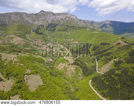 Aerial View Of Iskar River Gorge Near Village Of Ochindol, Bulgaria