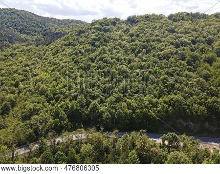Aerial View Of Iskar River Gorge Near Town Of Lyutibrod, Bulgaria