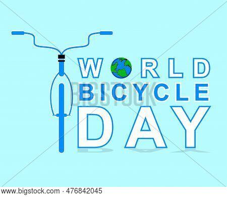 World Bicycle Day Illustration Abstract Design Art