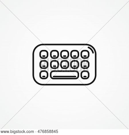 Keyboard Line Icon. Vector & Photo (Free Trial) | Bigstock